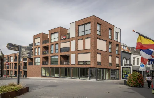 Aanzicht appartementen Kop van de Noordstraat